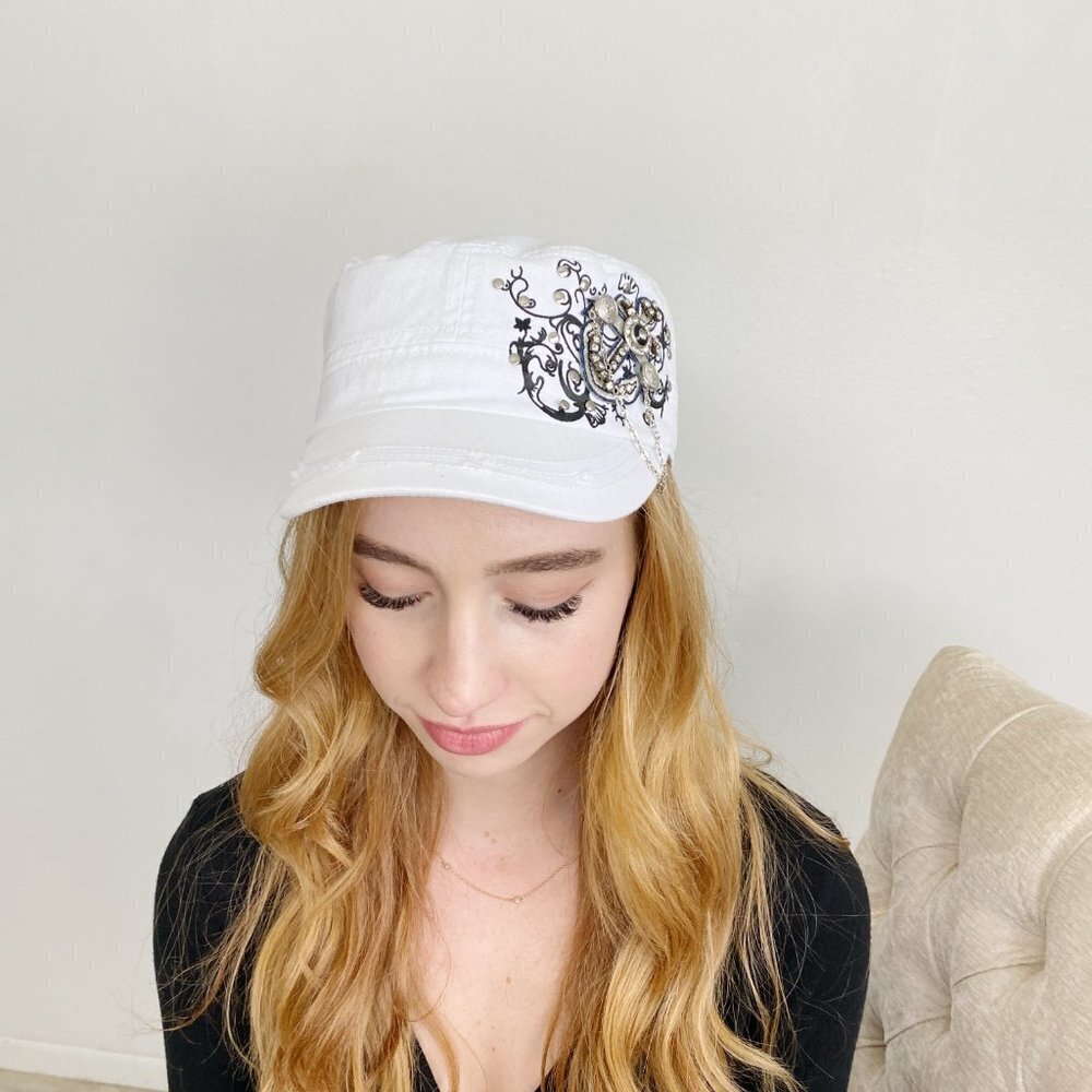 Angela & Williams Anchor Buckle Cap Hat NWT - Picture 2 of 3